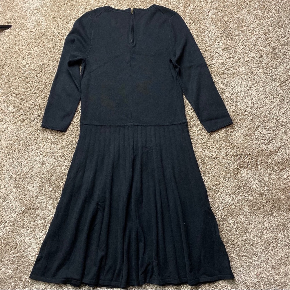 Talbots New Black Sweater Dress Classic M - Picture 5 of 6